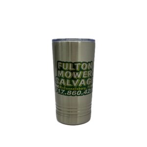 STAINLESS STEEL 16OZ "FULTON MOWER SALVAGE" TUMBLER