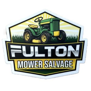 FULTON MOWER SALVAGE WATERBOTTLE STICKER